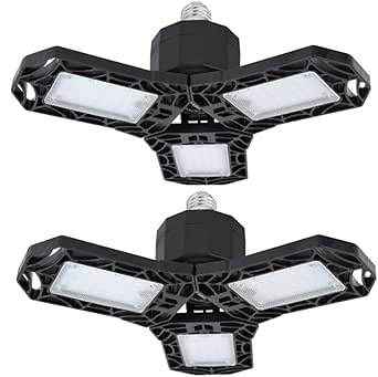 Luces de cochera LED deformables para cochera, luces de techo de alta