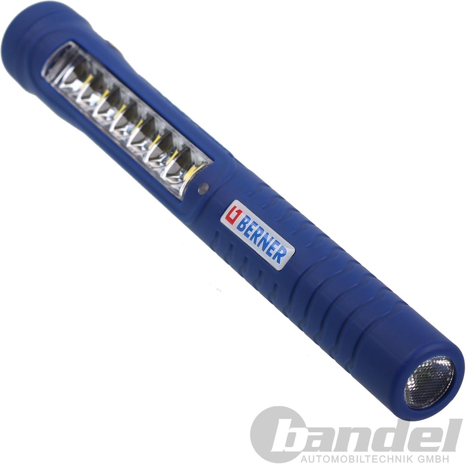 Berner 7 + 1 LED Workshop Pen Light Including Micro-USB Mains Charger, Orange - Image 5