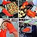 BBQ Gloves Silicone Heat Resistant BBQ Grill Gloves Great for Barbeque, Oven, Cooking, Frying, Baking, Smoking, Potholder, FDA Approved and BPA Free (Tong included)