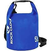 ROCK CLOUD Dry Bag Waterproof 5L Dry Sack for Kayaking Rafting Boating Beach Surfing Swimming Canoe Camping Hiking Fishing Ski