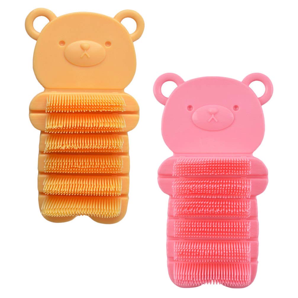 Minkissy Brush Cleaner 2pcs Baby Hand and Nail Brush Kids Nail Hand Scrubber Hands Fingernails Scrub Bristle Scrubbing Cleaning Washing for Baby Toddler and Children Hand Tools
