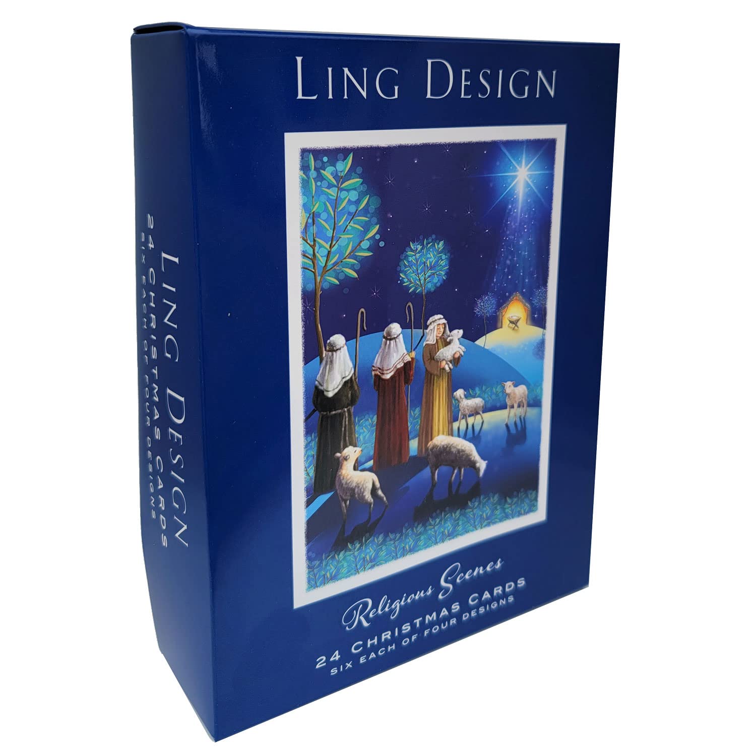 Box of 24 Christmas Religious Scenes Assorted Christmas Cards Xmas Card Boxes