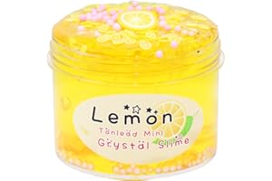 FLIPNEX Kiwi Green Clear Slime Crystal Putty Soft Jelly Clay Non-Sticky Slime Premade for Girls Boys, Crunchy Bubble Slime DI