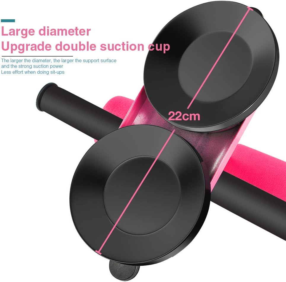 LuSitabqi Sit Up Equipment Bar, 2 Suction Cups Sit Up Bar, Indoor Exercise Device, Adjustable Abdominal/Leg Muscle Strength Training Equipment (Pink Foam) : Sports & Outdoors