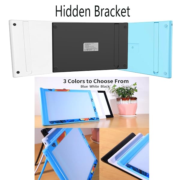 LIGHT BOX FOR TRACING A4,DRAWING PAD DIMMABLE BRIGHTNESS INDOOR OR OUTDOOR FOR ARTISTS,DRAWING,SKETCHING,ANIMATION AND X-RAY VIEWING (BLACK)