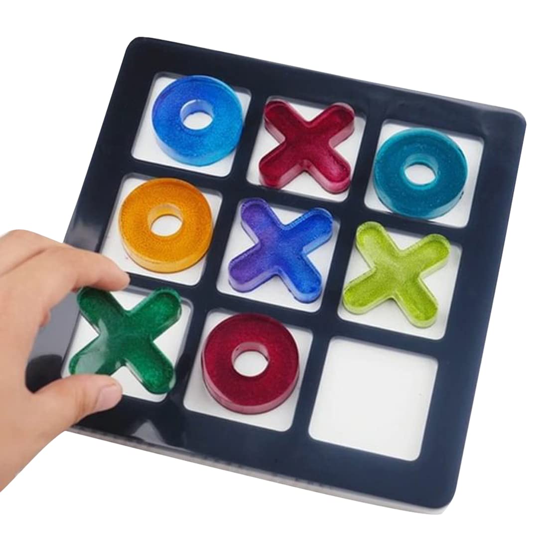 Vanshika Creations Resin XOXO Game Board Set, Multi, 2 Piece Amazon.in Toys & Games