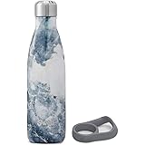 S'well Stainless Steel Water Bottle With Travel Handle - 17 Fl Oz - Blue Granite - Triple-Layered Vacuum-Insulated Containers