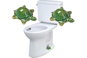 LIMECUTE 2 Pack Toilet Bolt Covers Decorative,Ceramic Toilet Bolt Covers,Toilet Bolt Caps Toilet Screw Cover Caps Sea Turtle Toilet Bowl Bolt Covers Cute Bathroom Decor
