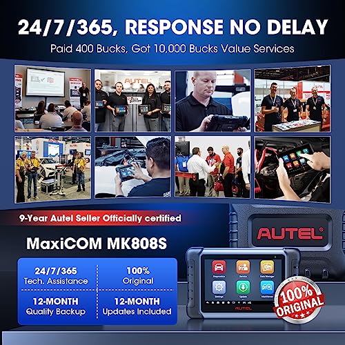 Autel Scanner MaxiCOM MK808S: 2024 Bidirectional Tool as MK808BT Pro ...