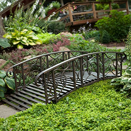 6-ft. Metal Garden Bridge Willow Creek Lawn Furniture