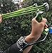 Everydlife Stainless Adjustable Adult Hunting Slingshot Kit,50 qty Steel Slingshot Ammo Balls,Professional Outdoor Slingshots with Quality Rubber Bands(2Pieces) and Flashlight Shelf