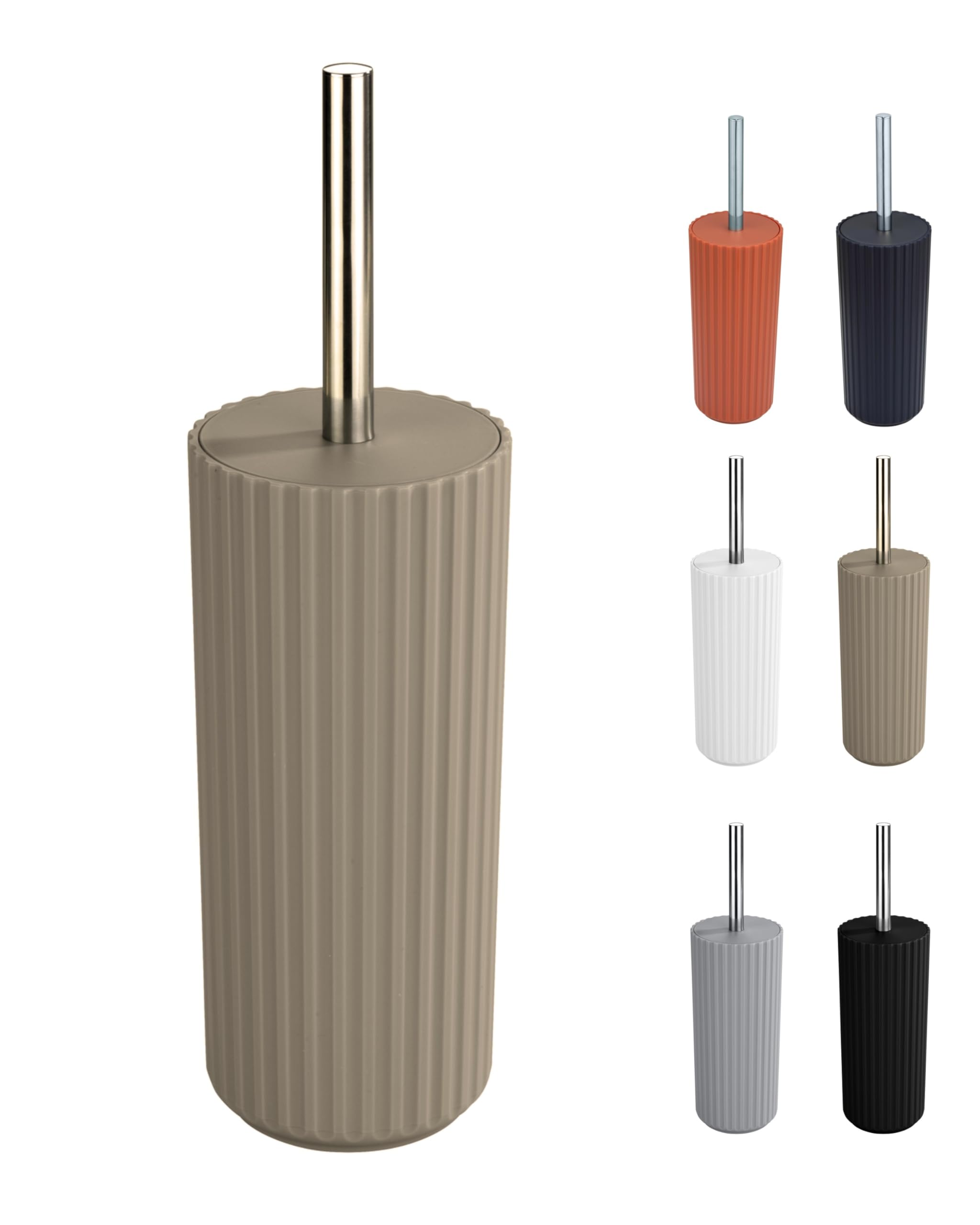 WK Alstar Enclosed Toilet Brush and Holder (Biege)