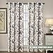 H.VERSAILTEX Blackout Curtains for Living Room Thermal Insulated Curtain Drapes for Bedroom/Dining Vintage Floral Printed Grommet Draperies (1 Panel, 52