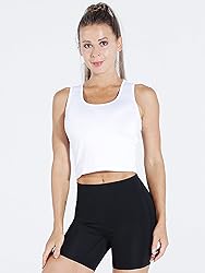 CADMUS 3 Pieces Basic Crop Tank Tops Sleeveless
