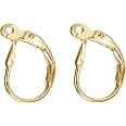 thumbnail image 2 of BalliSilver 14kt Gold Filled Leverback Earring Wires – 15mm, Findings, Lot 2 of 4