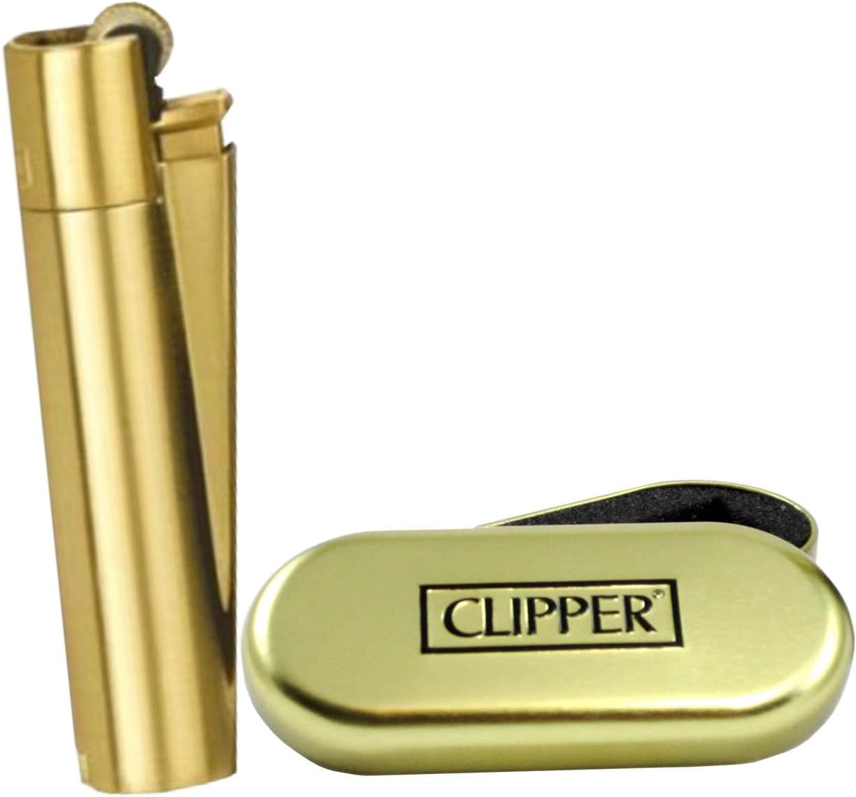 Clipper – Mechero con relieve de Metal oro rosa caja de cromo: Amazon.es: Hogar