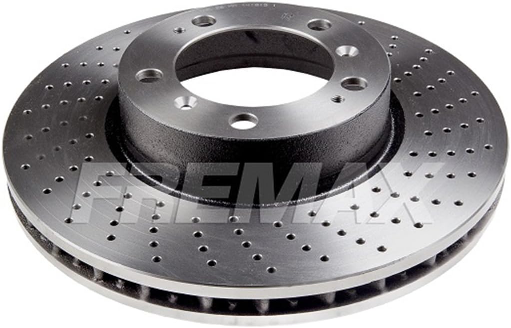 Fremax Brake Disc High Carbon, front right, Perforated, (This product contains 1 Brake Disc: For the right front axle)