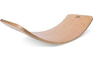 Kinderfeets, Kinderboard, Waldorf Original Wooden Balance Board for Toddlers, Kids, Teens, Adults