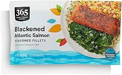 365 By Whole Foods Market, Atlantic Salmon Fillets, Blackened Seasoned, 12 Ounce