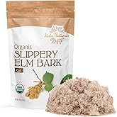 Halo Naturals Organic Slippery Elm Bark Cut, 4 Ounces (Ulmus rubra) USDA Certified | Resealable Pouch| Packaged in The USA (Pack of 1)
