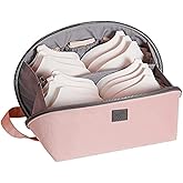 iN. Large Packing Organizer Bra Underwear Storage Bag Travel Lingerie Pouch Organizer Portable Grey