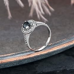 Mytys Vintage Wide Ring Classic Black Marcasite