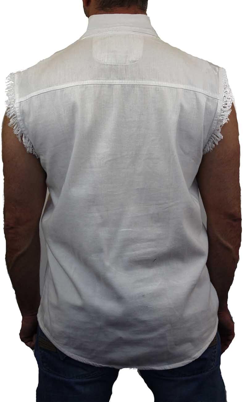 sleeveless biker shirt