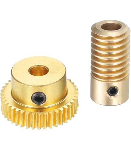 uxcell Worm Gear Set - 0.5 Module 60:1 Reduction Rate 6mm