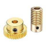 uxcell Worm Gear Set - 0.5 Module 40:1 Reduction