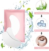 URAQT Eye Gel Pads 50 Pairs with 10 Eyelash Brushes Pink Pro Salon view 3