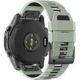 U-LIMVE Watch Band for Garmin Fenix 8 47mm/Fenix 7 Pro/Fenix 7/Fenix 6 Pro/Fenix 6/Fenix 5/Epix Pro 47mm/Fenix E, 22mm Silicone QuickFit Band