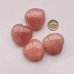 Bacatgem 1 Pcs Natural Rose Quartz Palm Worry