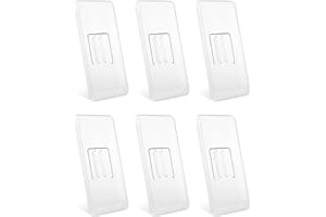 FSUON 6-Pack 1/3 Size Polycarbonate Universal Handled Food Pan Lid, Clear