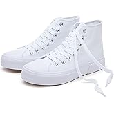 hash bubbie High Top Sneakers for Women Classic High Tops Canvas Shoes Lace up Women's Fashion Sneaker