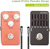 OTraki 4 Pack Patch Cables L Type 0.3m Right Angle Guitar Leads view 4