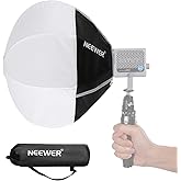 NEEWER Lantern Softbox for HS60B HS60C HS60C Pro LED Video Light, 12" Quick Release 360° Omnidirectional Mini Light Diffuser 