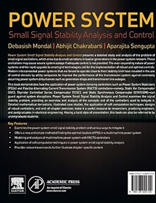 Power System Small Signal Stability Analysis And Control - 
