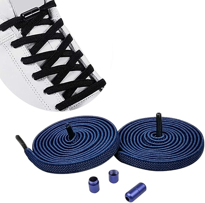 Elastic shoelaces without ties for sneakers, flat shoe laces, rubber