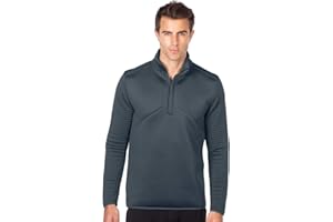 AFC Men's 1/4 Zip Up Pullover Jacket Long Sleeve Shirt 2x 3 x 4 in 3 Colors (US, Alpha, 3X-Large, Regular, Regular, Charcoal)