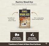 Rustins Wood Dye 250ml Brown Mahogany Quick Drying Deep Penetration All Wood view 2