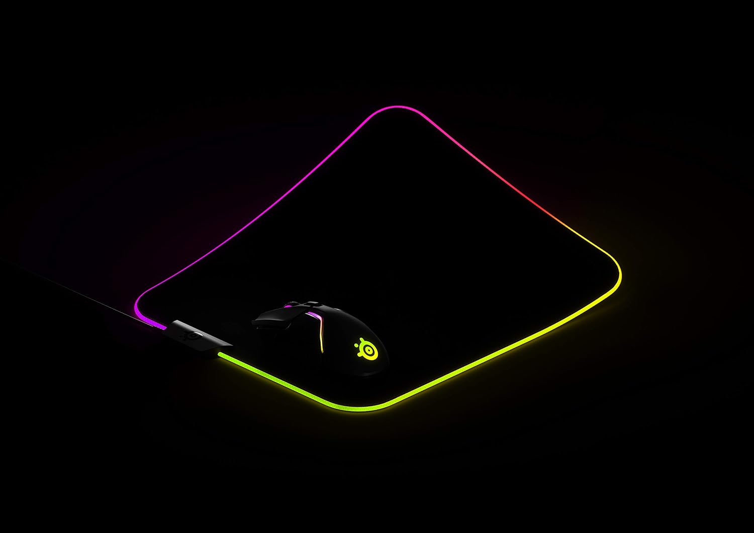 SteelSeries QcK Prism Cloth Gaming Mouse Pad, 2-zone RGB Illumination, Real-time Event Lighting, Optimized For Gaming Sensors - Image 5