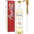 Amoretti - Premium Rock Candy Syrup, 94 Servings Per Bottle (750 ml), with Pump for Flavoring Coffees, Cocktails, and other Beverages, Gluten Free, GMO/GEO Free, Preservative Free