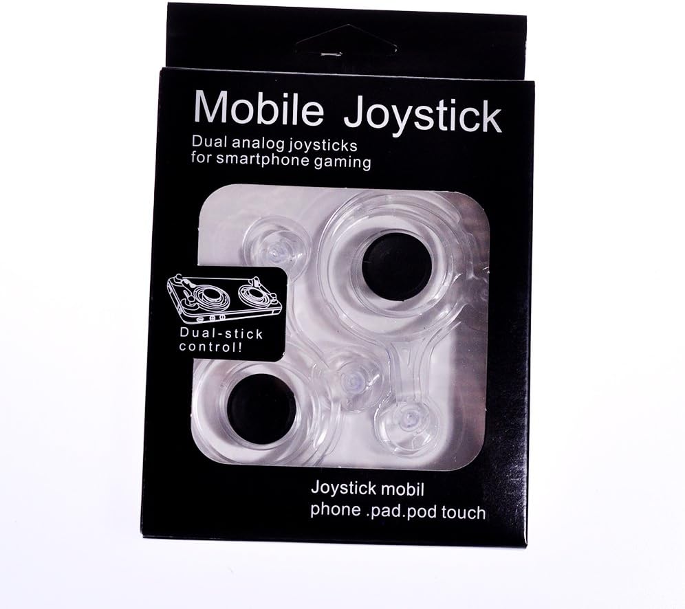 Big Dipper 2 pcs Mobile Joystick Mini Joysticks for Phone Touch Screen Mobile Joystick Controller (White)