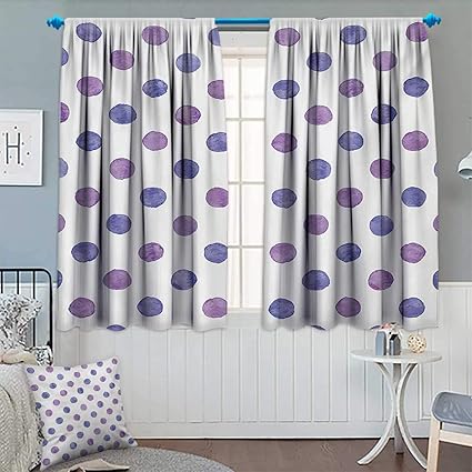 Amazon Com Chaneyhouse Purple Room Darkening Curtains Watercolor