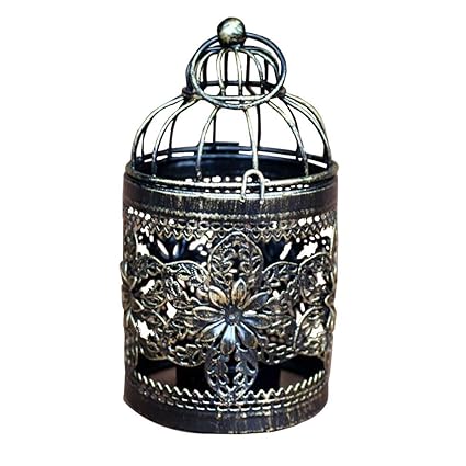 Mogist Bougeoir Marocain Créatif Cage à Oiseaux Bougeoir