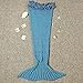 ONEPACK Handmade Mermaid Tail Blanket Crochet,Mermaid Blanket for Adult Child,Super Soft Comfortable Suitable for All Seasons Sleeping,Reading,Watching,Working,Sofa Blankets(56