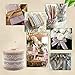 LEOBRO 12 Yards Burlap Ribbon, 6 Rolls Burlap Lace Ribbons in 6 Assorted Styles, Handmade Burlap Ribbons for Crafts, Wedding Decoration, Party Decor, Mason Jars, 2 Yards/Roll