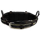 MELOTOUGH Padded Work Belt Padded Tool Belt With Back Support Heavy Foam Padding Carrying Handle,4 Suspenders D Ring Hook for Electrician, Construction One Size Visit the Store