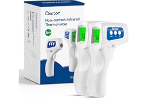 Berrcom 3-in-1 Contactless Infrared Forehead Thermometer for Fever Check | for Babies, Kids & Adults | 2-Pack | Batteries Included | JXB-178 (White)