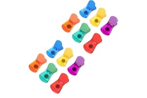 Sewroro 12pcs Food Sealing Clips Multipurpose Plastic Snack Bag Clamps Food Freshness Clamp for Kitchen